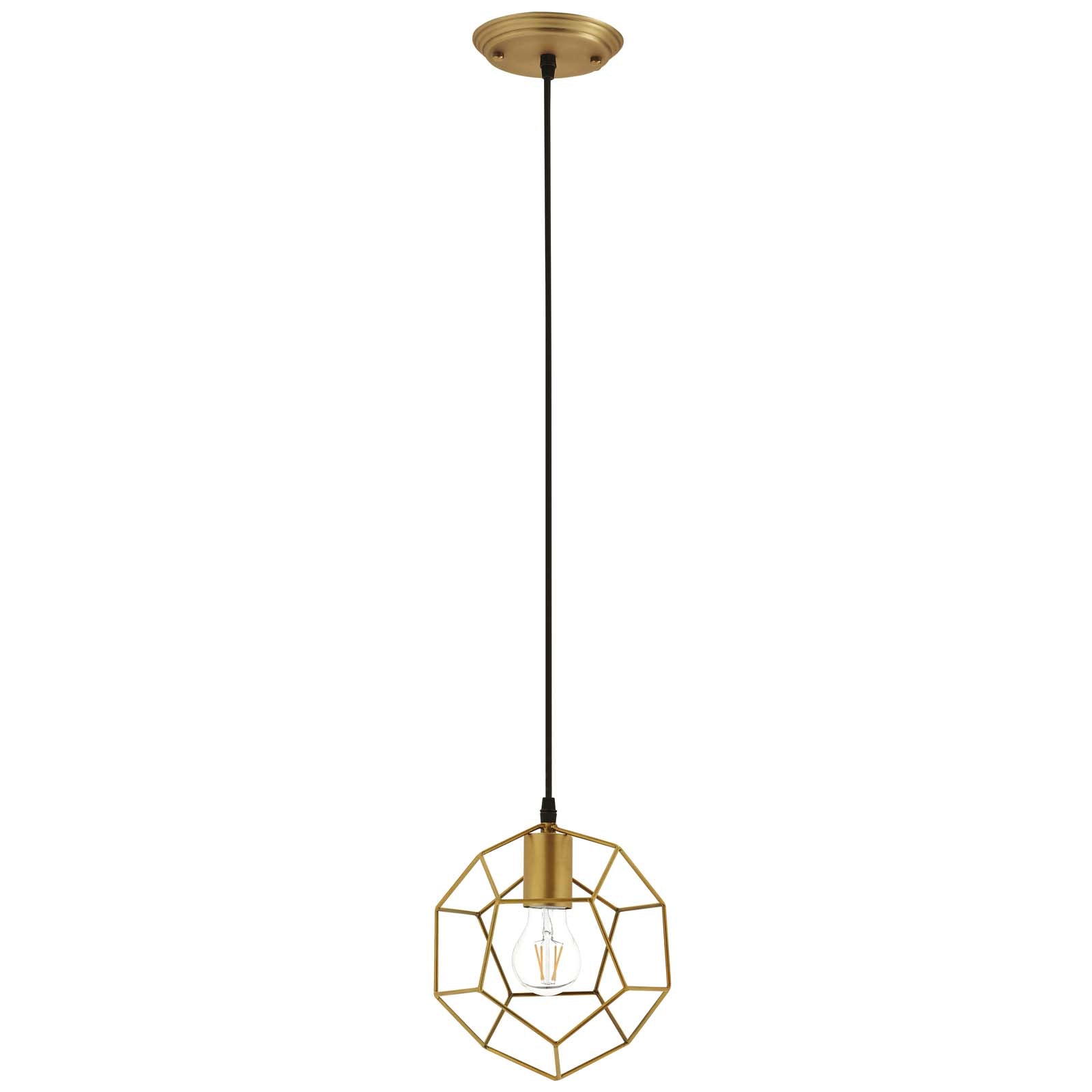 Pique Gold Metal Ceiling Fixture -