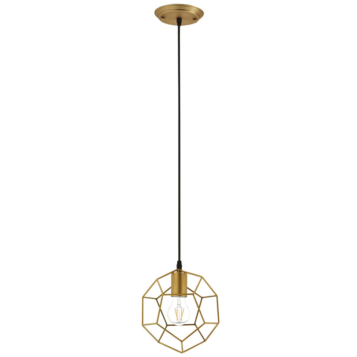 Pique Gold Metal Ceiling Fixture -