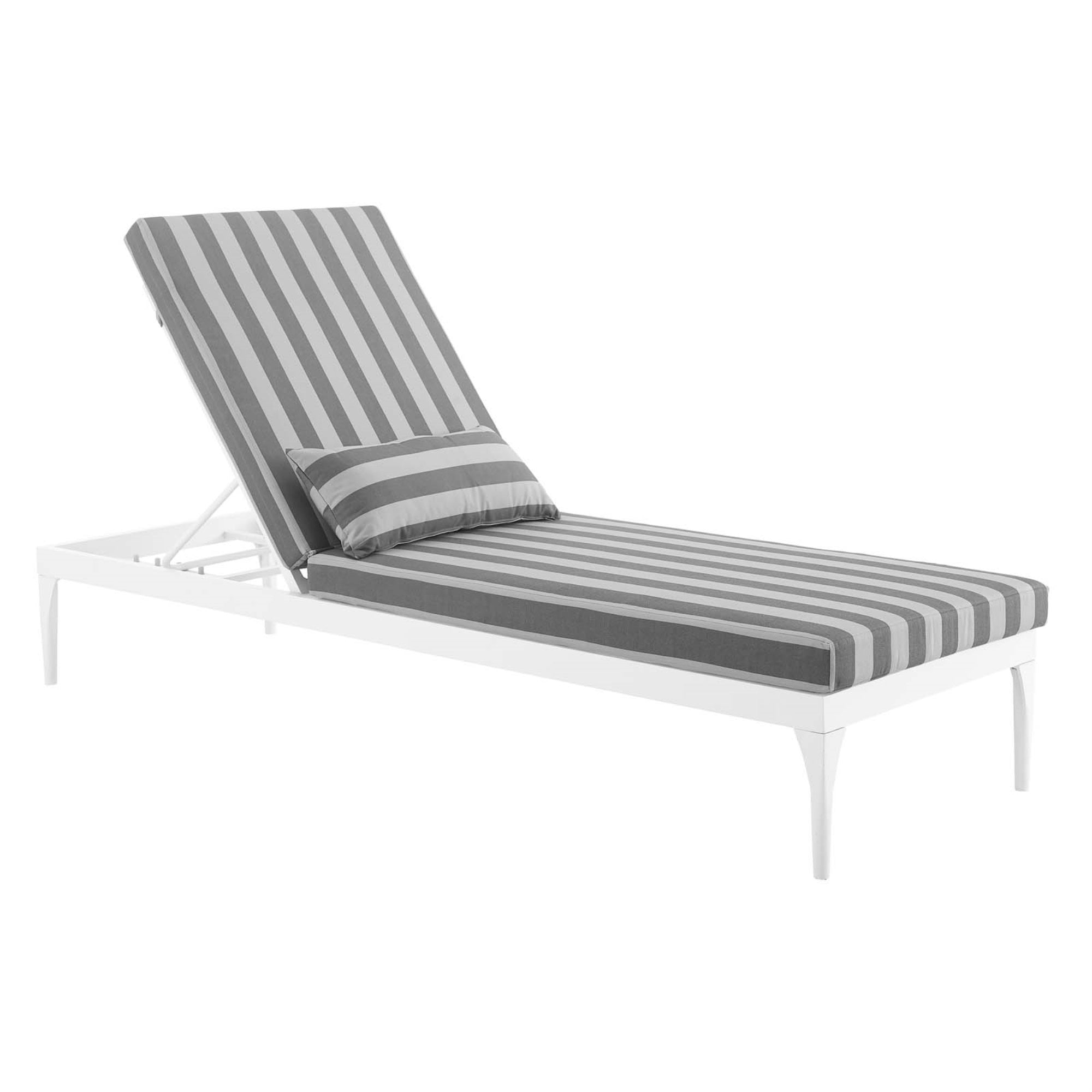 Perspective Outdoor Patio Lounge Chair - Ultimate Relaxation With Adjustable Recline Positions, Durable Frame, And Plush Cushions.