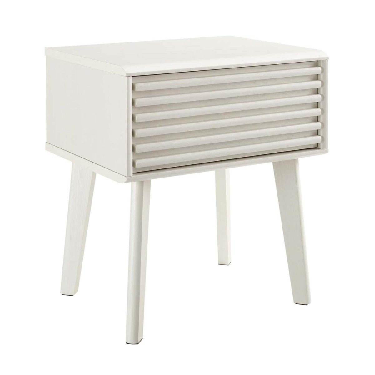 Casafoyer Render Mid-Century Modern, End Table, White