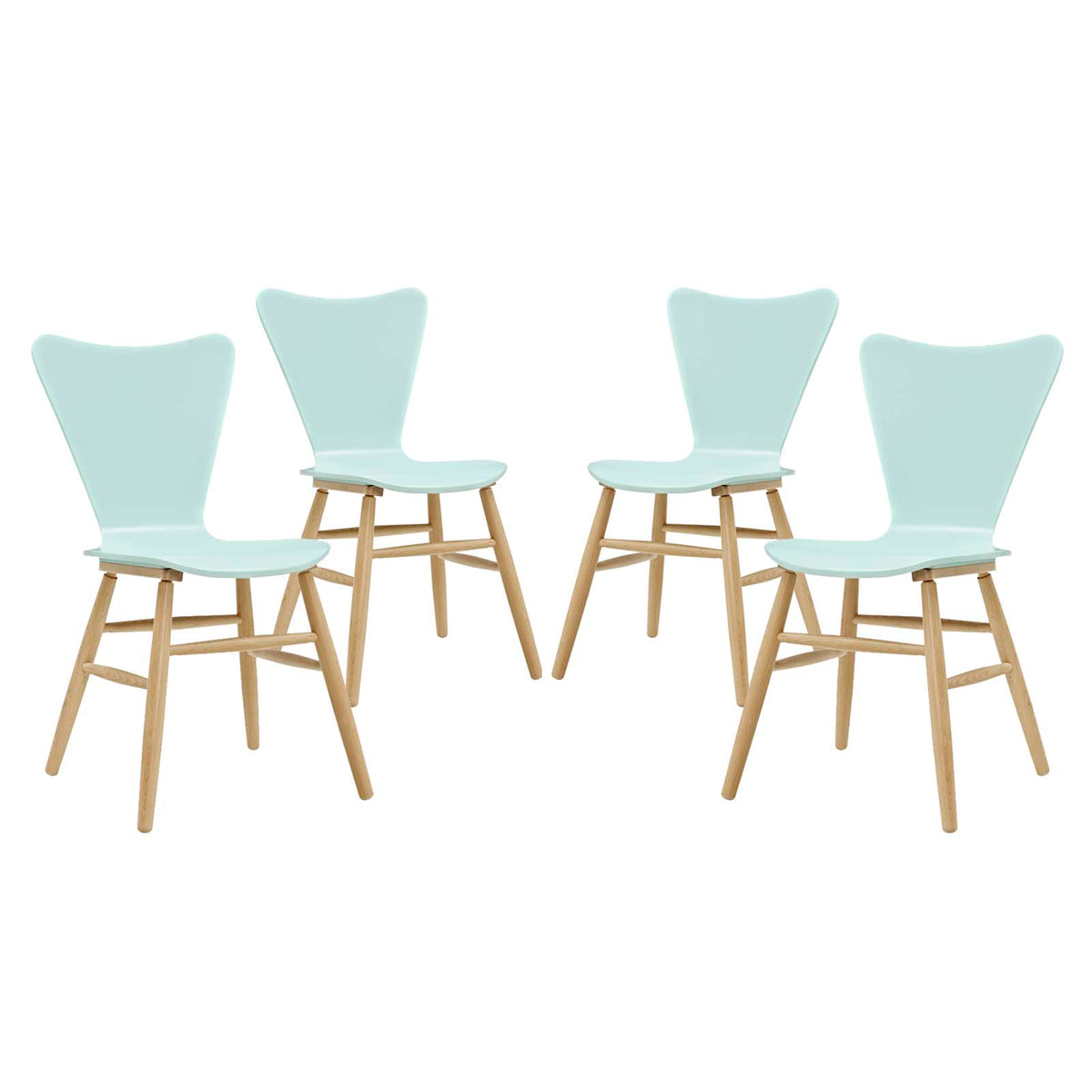 Cascade Dining Chair Set Of 4 - Light Blue