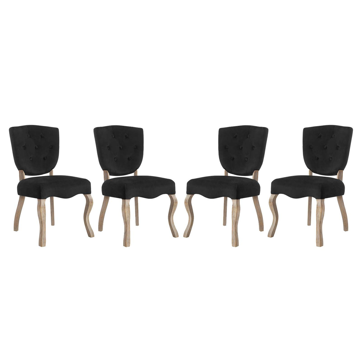 Array Dining Side Chair Set Of 4 - Black