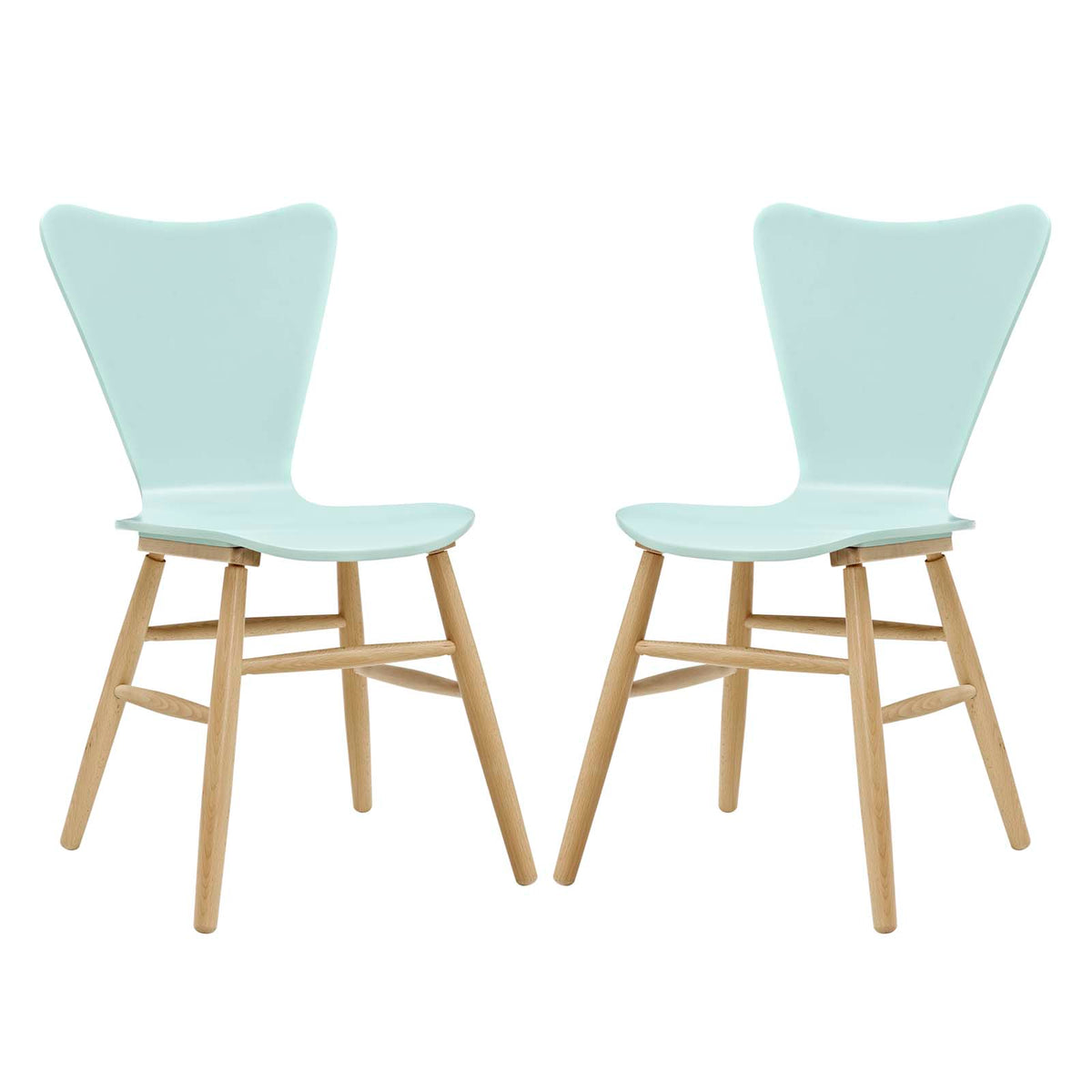 Cascade Dining Chair Set Of 2 - Light Blue