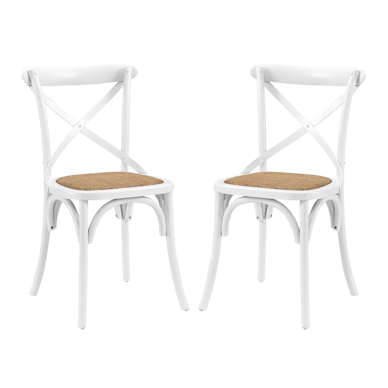 Gear Dining Side Chair Set Of 2 - White