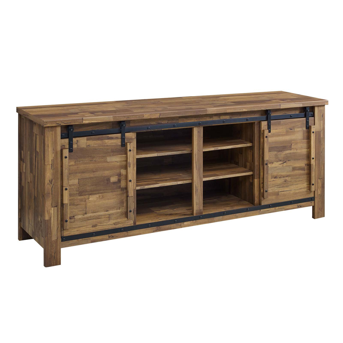 Cheshire 71' Rustic Sliding Door Tv Stand
