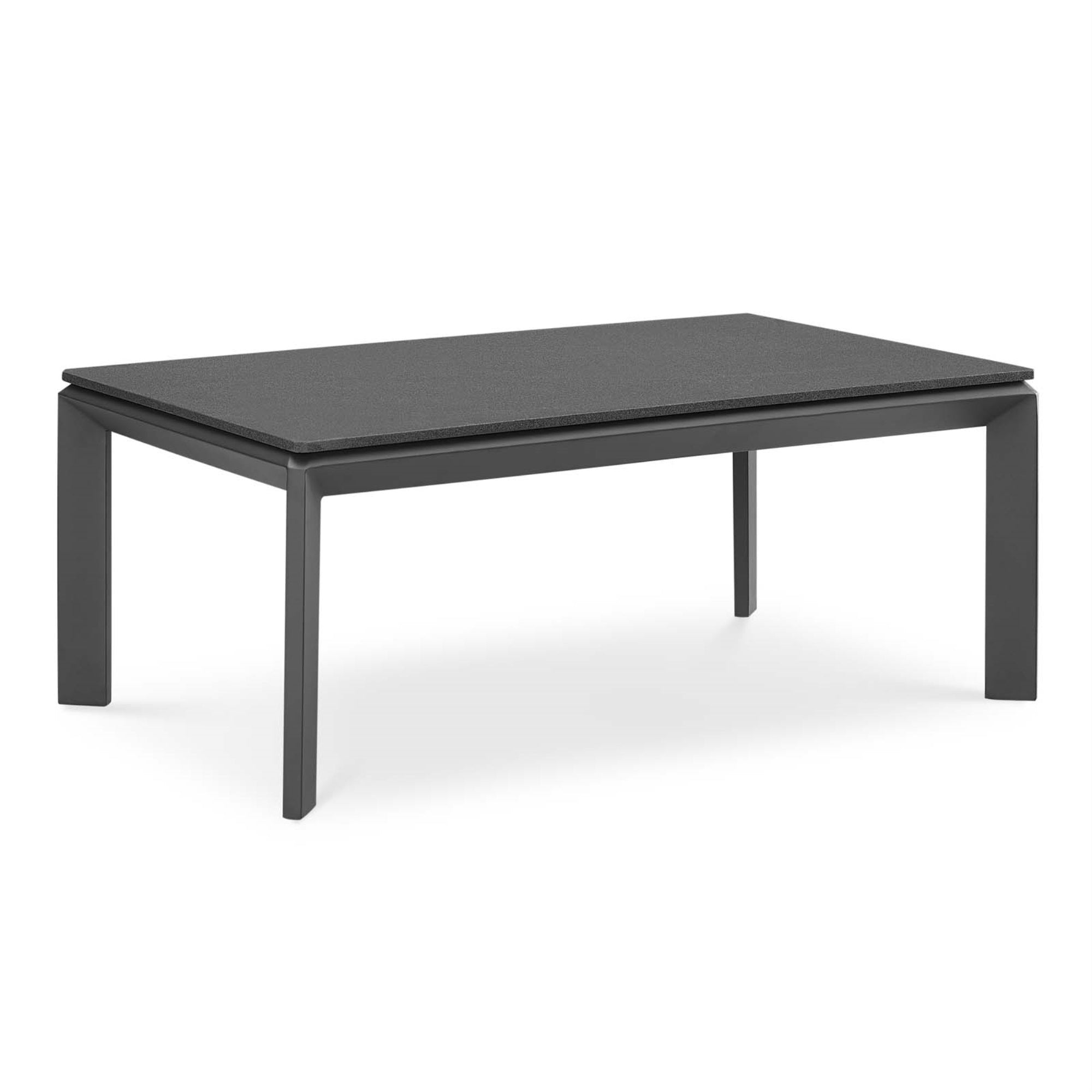 Riverside Aluminum Outdoor Patio Coffee Table Gray