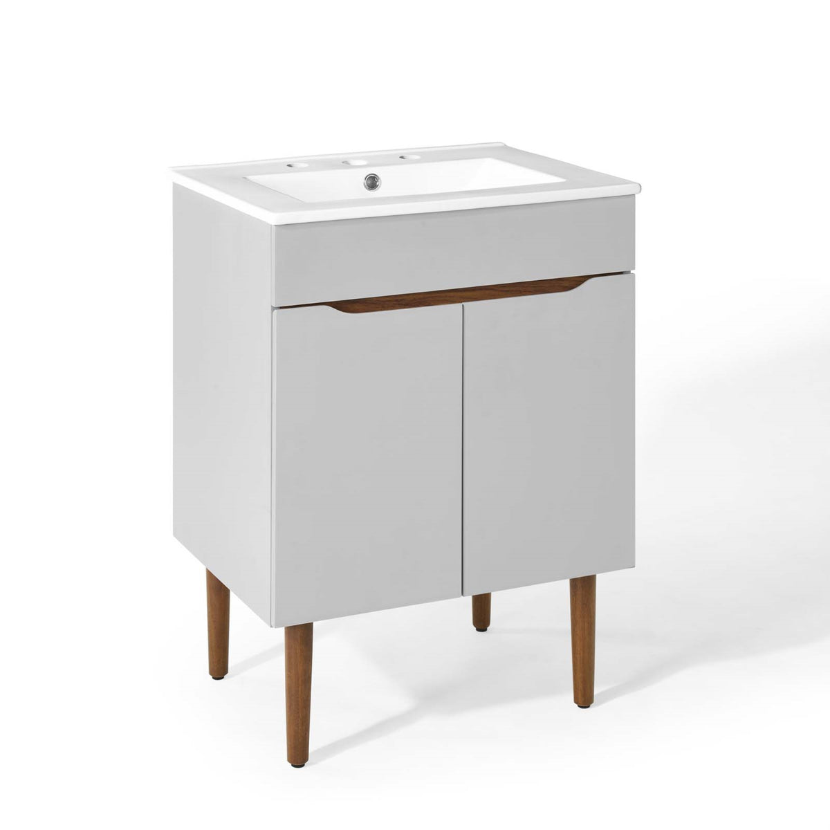 Harvest Bathroom Vanity Gray White