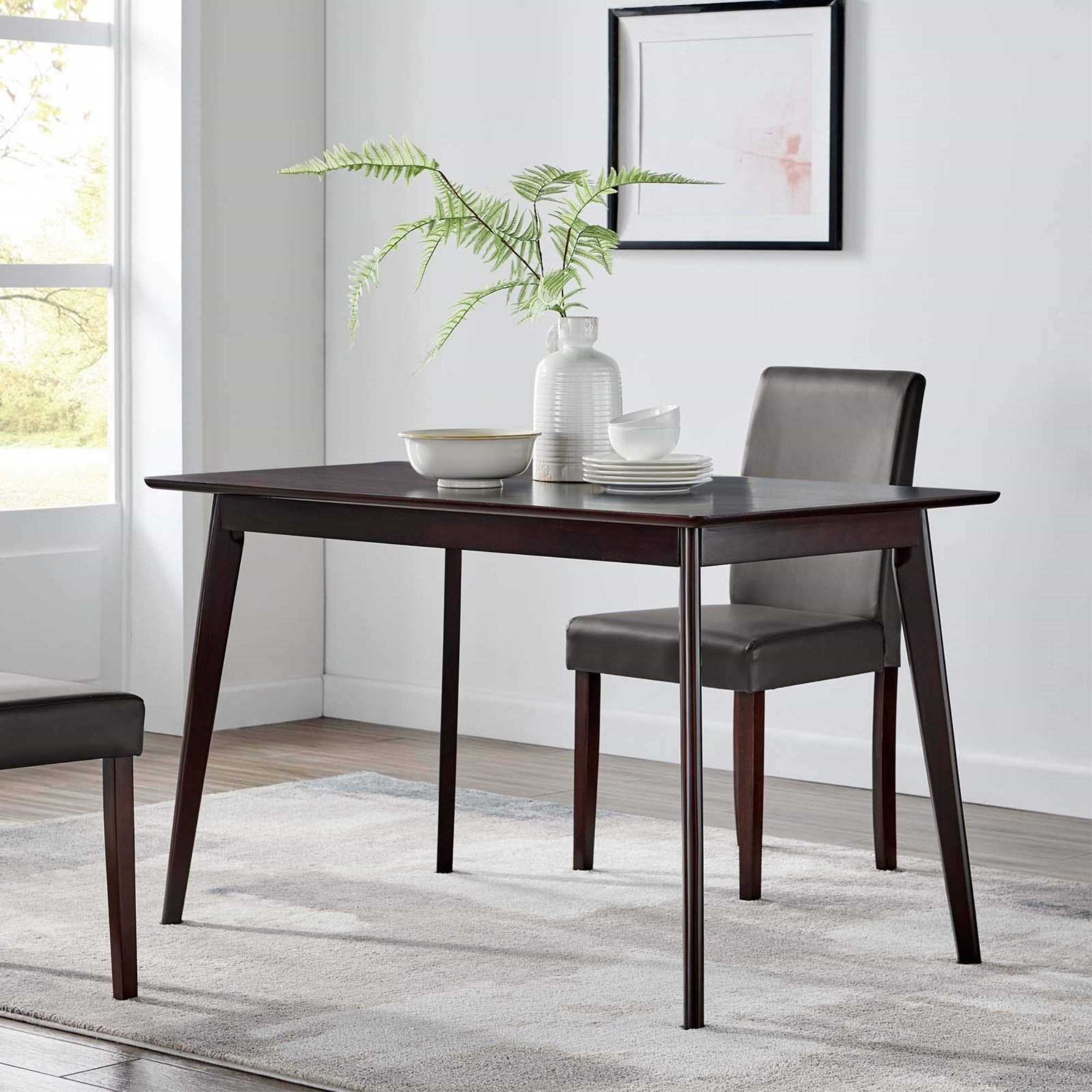 Casafoyer Oracle 47' Rectangle Dining Table, Cappuccino