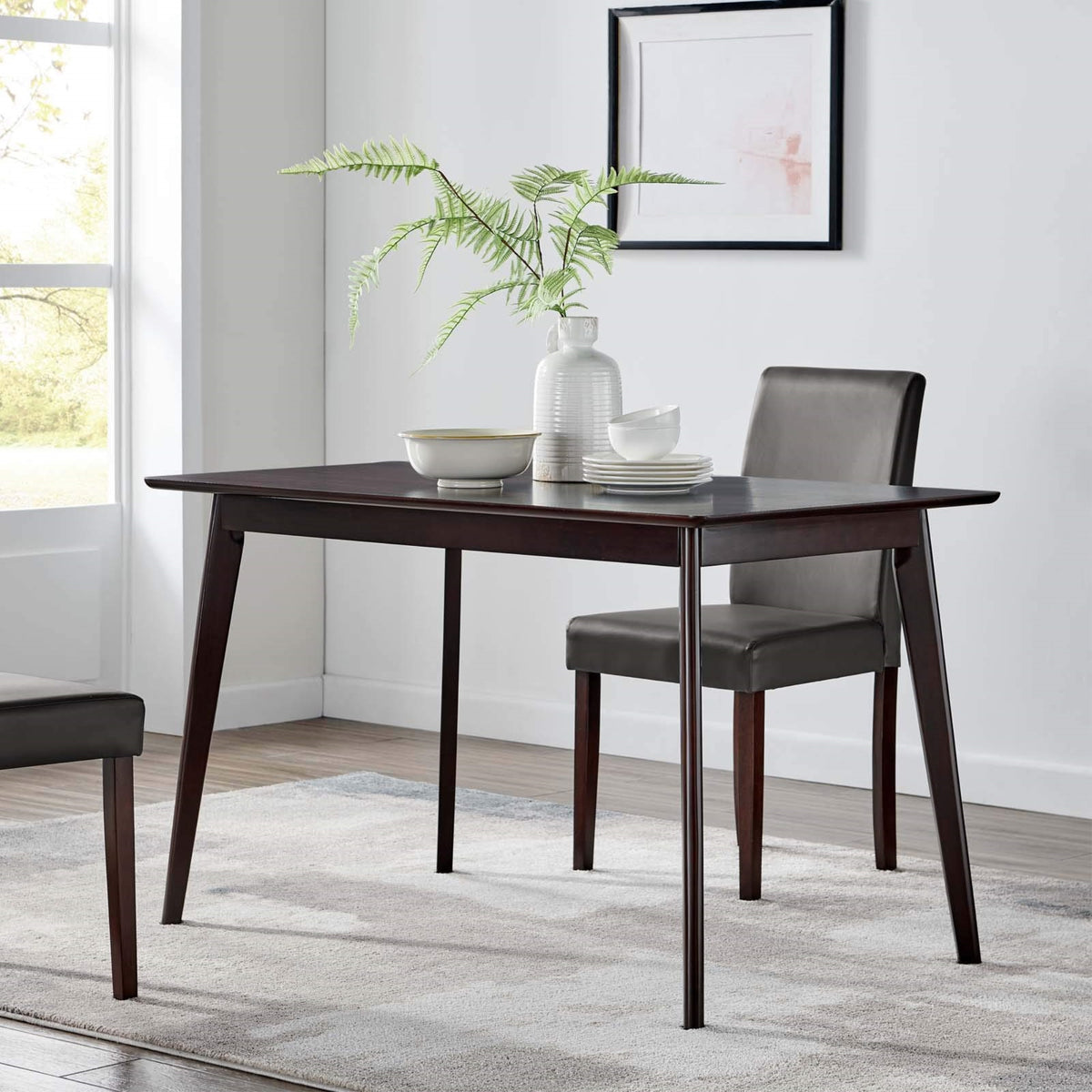 Casafoyer Oracle 47' Rectangle Dining Table, Cappuccino