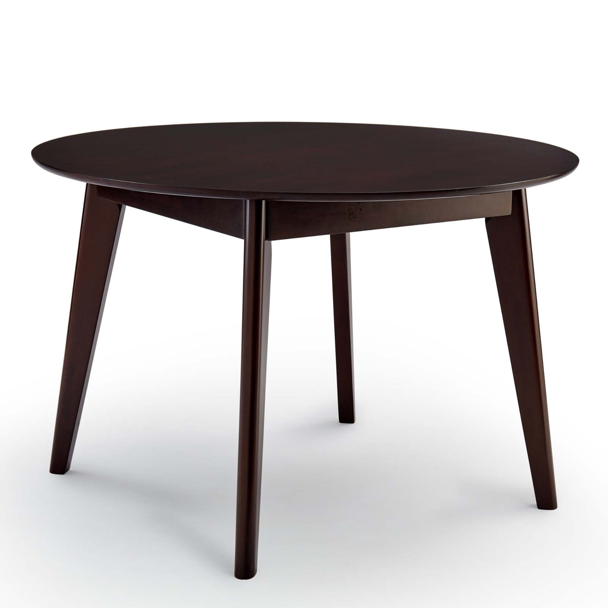 Vision 45' Round Dining Table - Sleek Mid-Century Modern Design, Durable Mdf Top, Space-Saving, Seats Up To 5, Retro-Modern Style