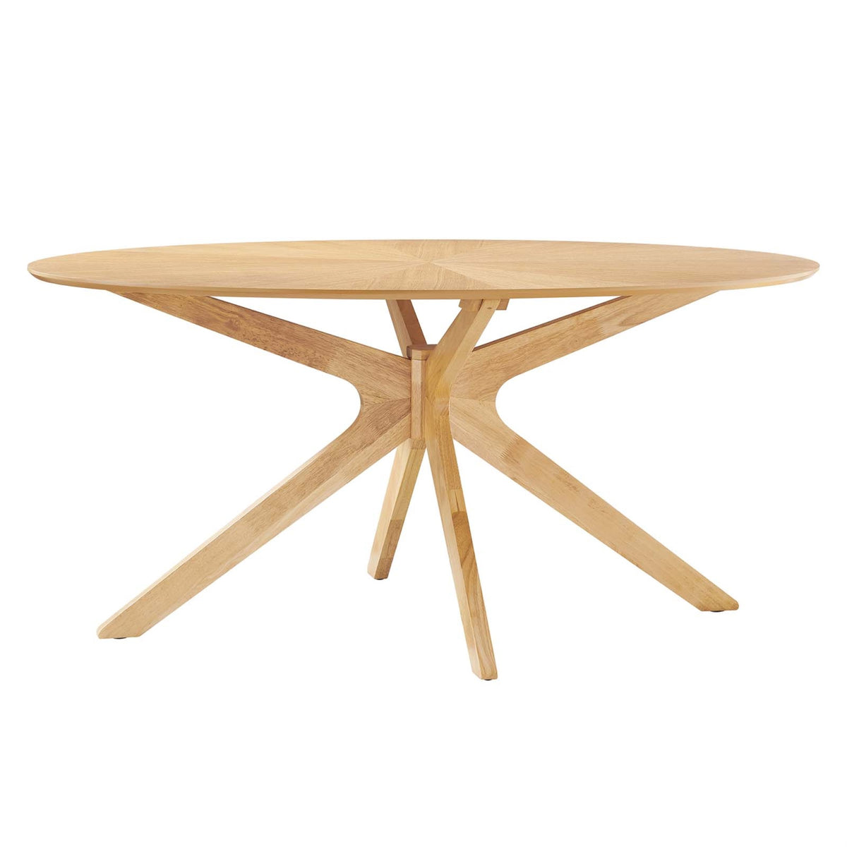 Crossroads 63' Oval Wood Dining Table