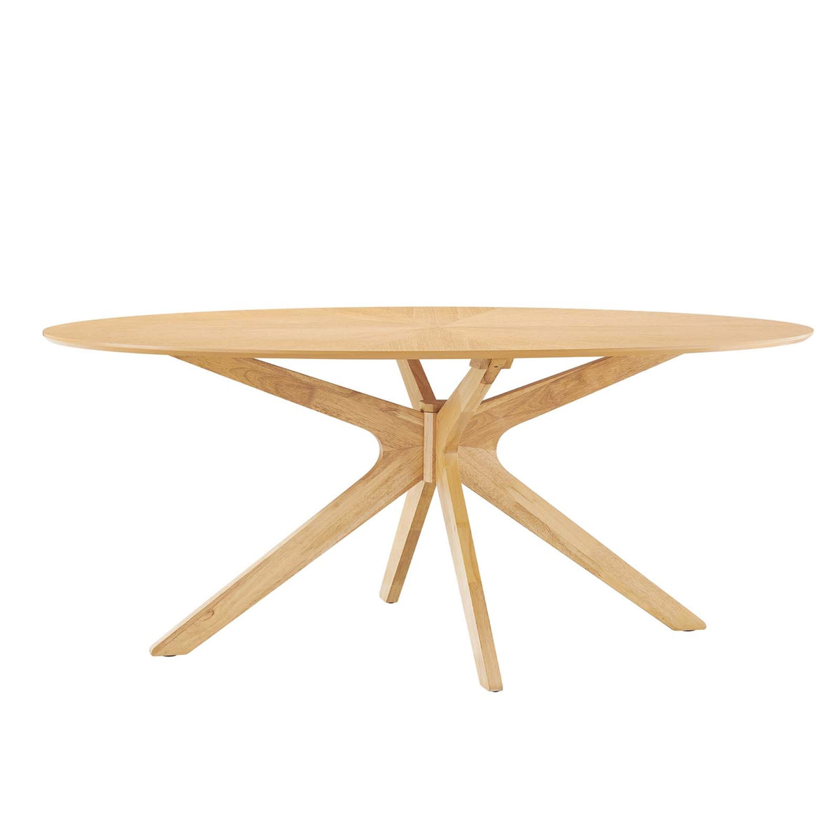 Crossroads 71 Oval Wood Dining Table