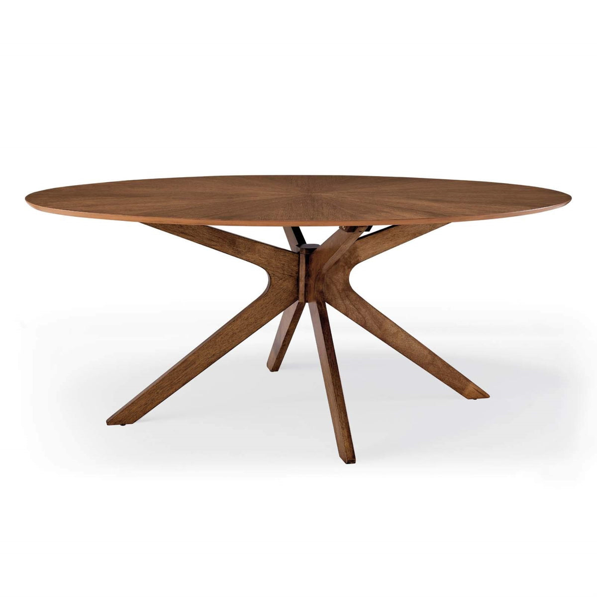 Casafoyer Crossroads 71' Oval Wood Dining Table, Walnut
