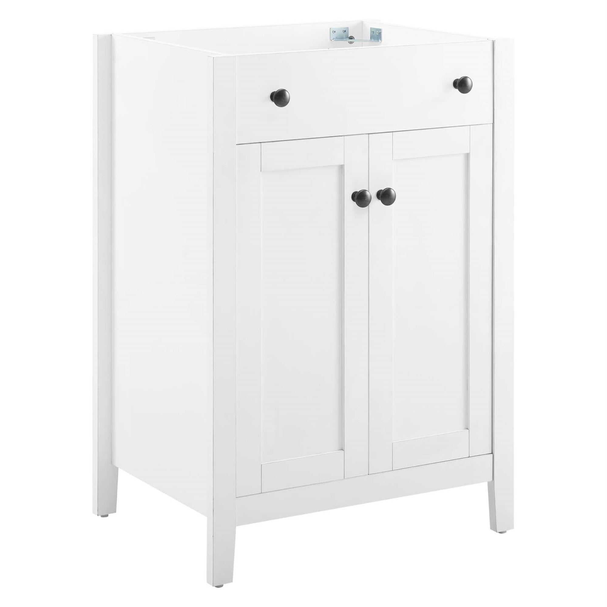 Nantucket 24 Bathroom Vanity Cabinet (Sink Basin Not Included) White