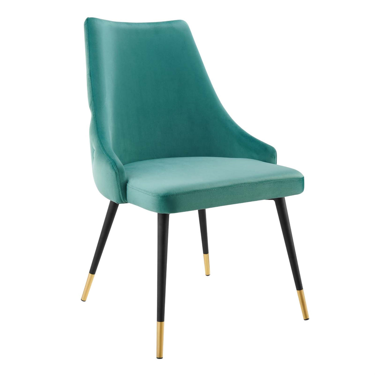 Adorn Tufted Performance Velvet Dining Side Chair Teal