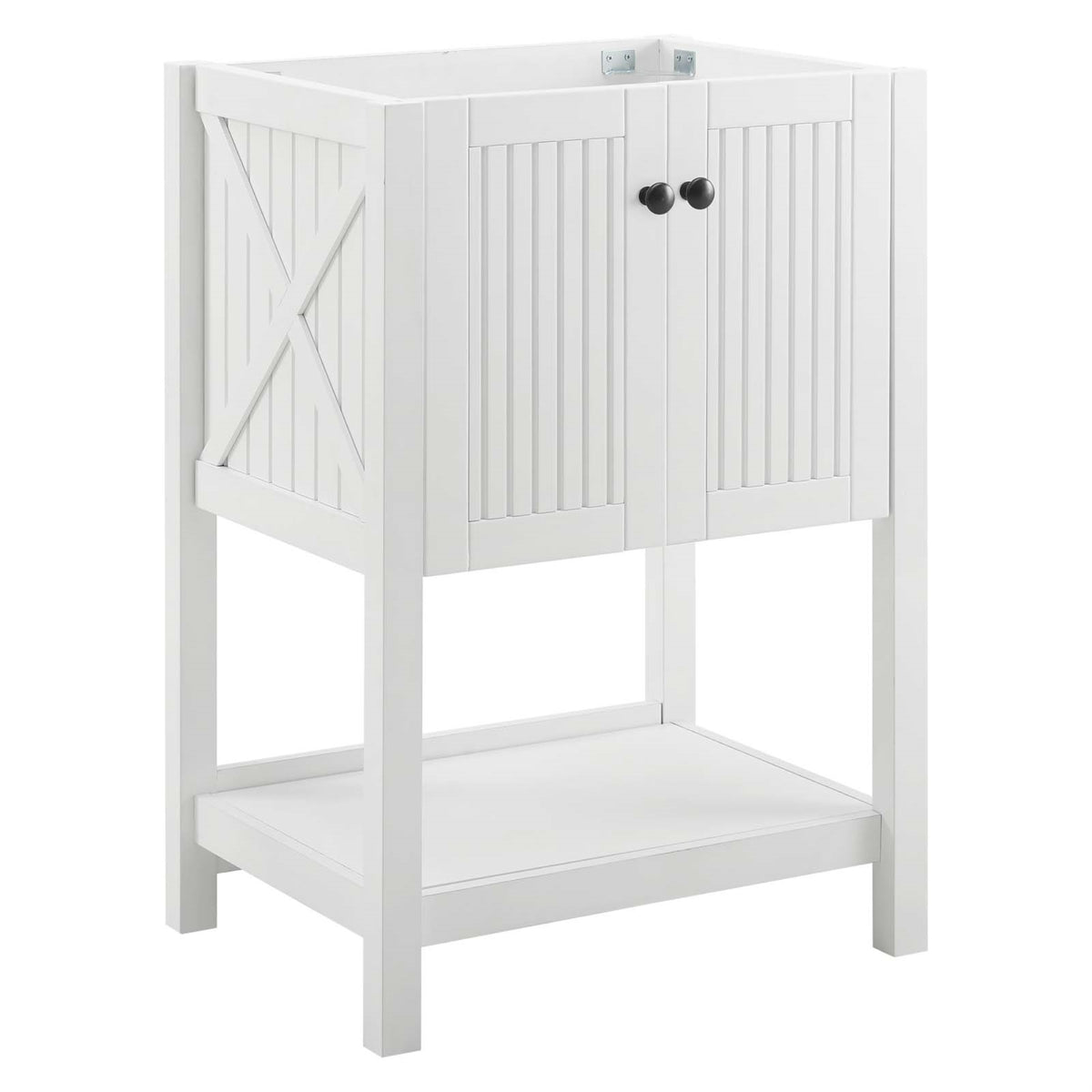 Steam Bathroom Vanity Cabinet - Rustic Charm With Clean Lines | Durable Wood & Mdf Construction | Soft-Close Doors & Hidden Storage | Open Shelf | Industrial Modern Flair | Non-Marking Foot Caps | Assembly Required | Sink Basin Not Included