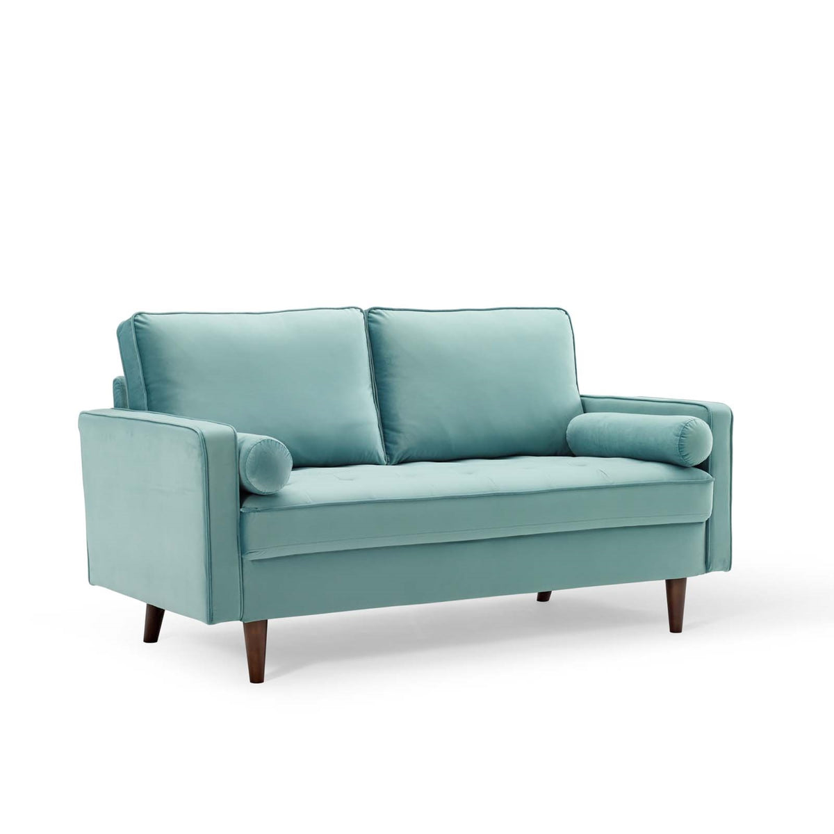 Valour Performance Velvet Loveseat Mint