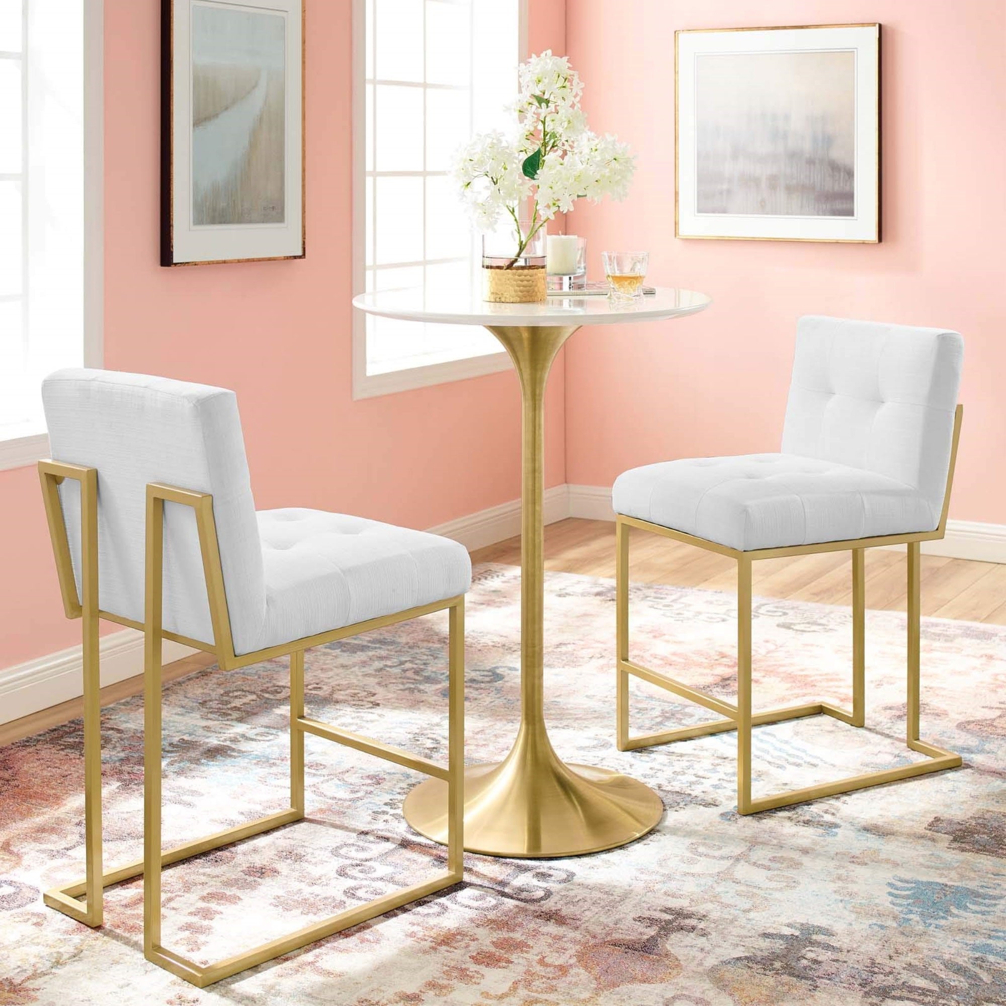 Casafoyer Privy Dining-Chairs, Gold White