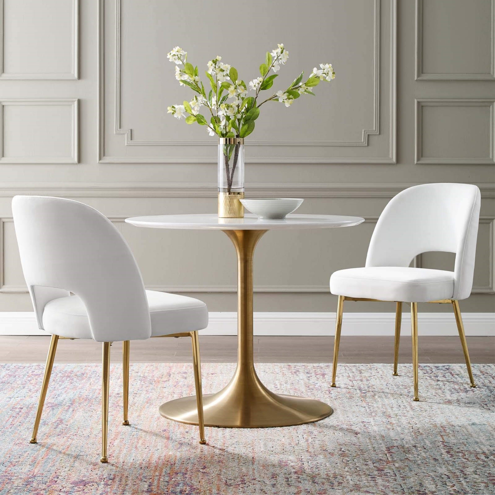 Casafoyer Rouse Dining Room Side Chair Set Of 2, White
