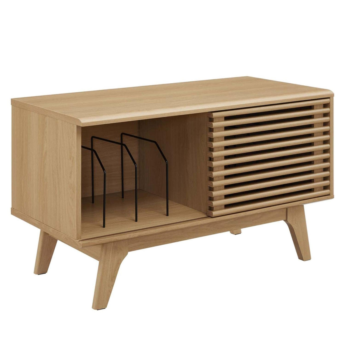 Casafoyer Oak Render Vinyl Record Display Stand Eei-4263-Oak
