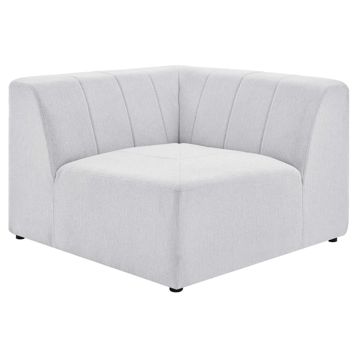 Bartlett Upholstered Fabric Corner Chair Ivory
