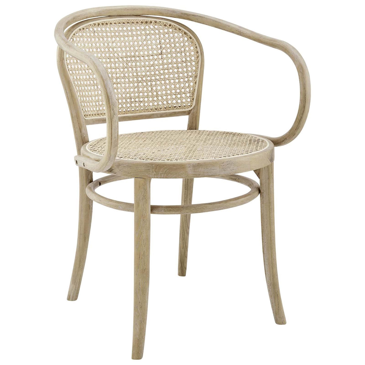 Casafoyer Eei-4647-Gry Oliana Wood Dining Armchair, Gray
