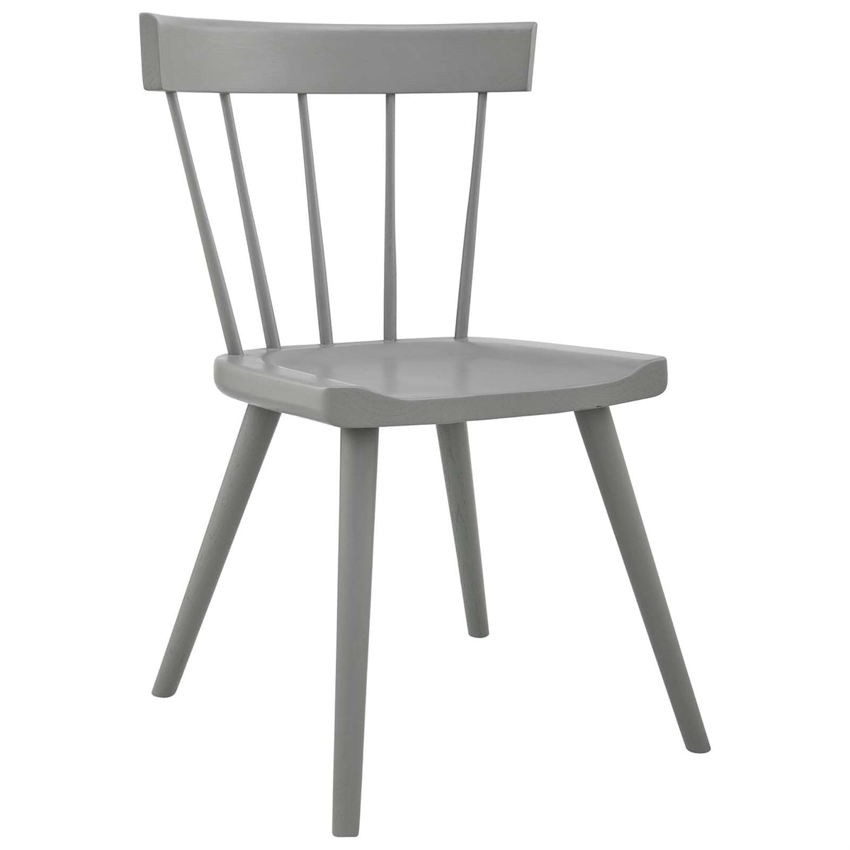 Casafoyer Sutter Modern Farmhouse Wood Dining Chair In Light Gray