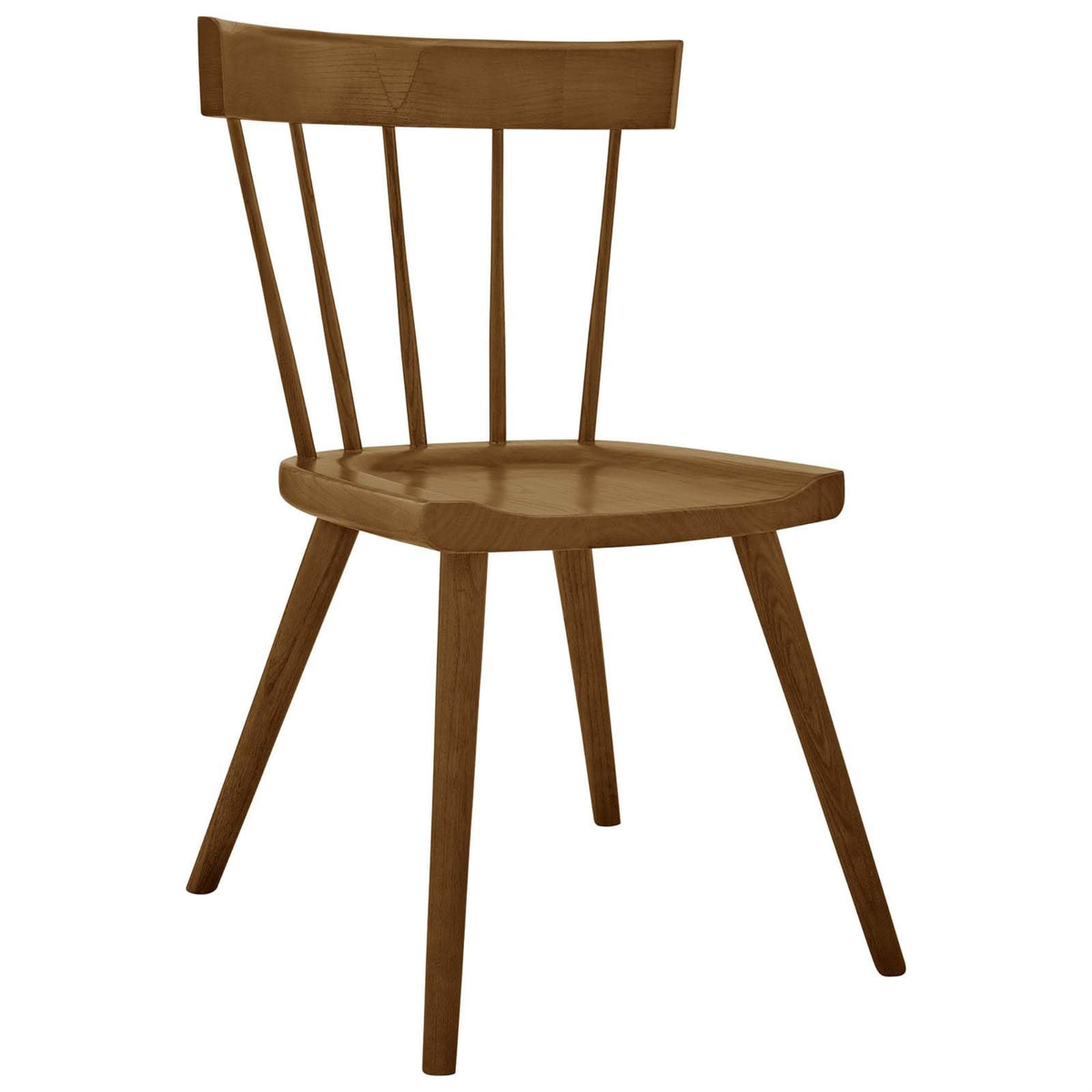Casafoyer Sutter Modern Farmhouse Wood Dining Chair In Walnut