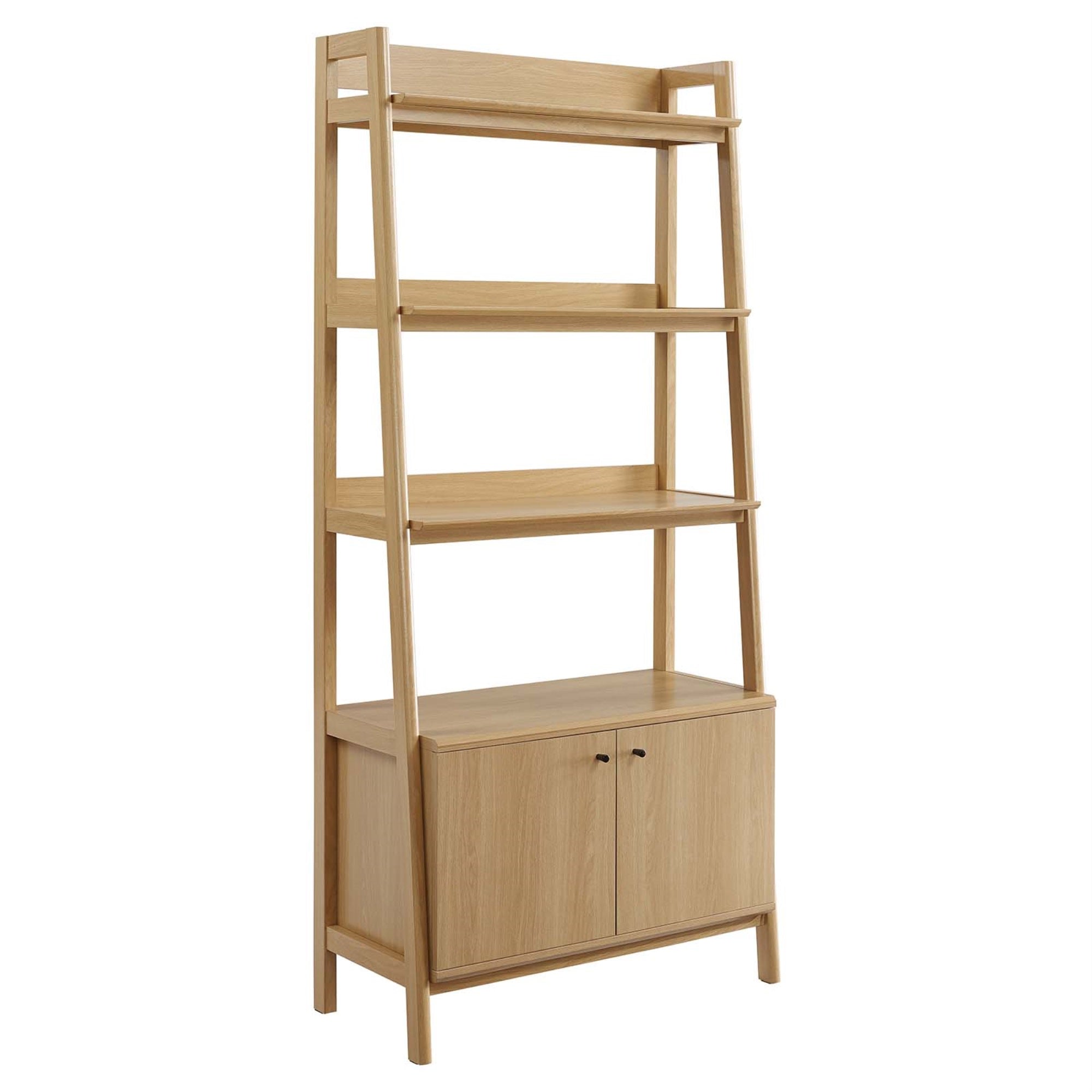 Ergode 21' Bookshelf - Slim Tiered Design, Ample Storage & Display Space, Hidden Storage, Durable Particleboard & Mdf