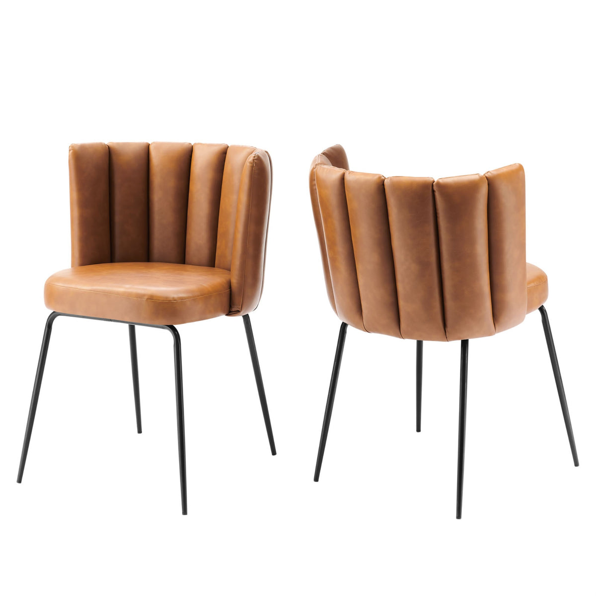 Virtue Vegan Leather Dining Chair Set Of 2