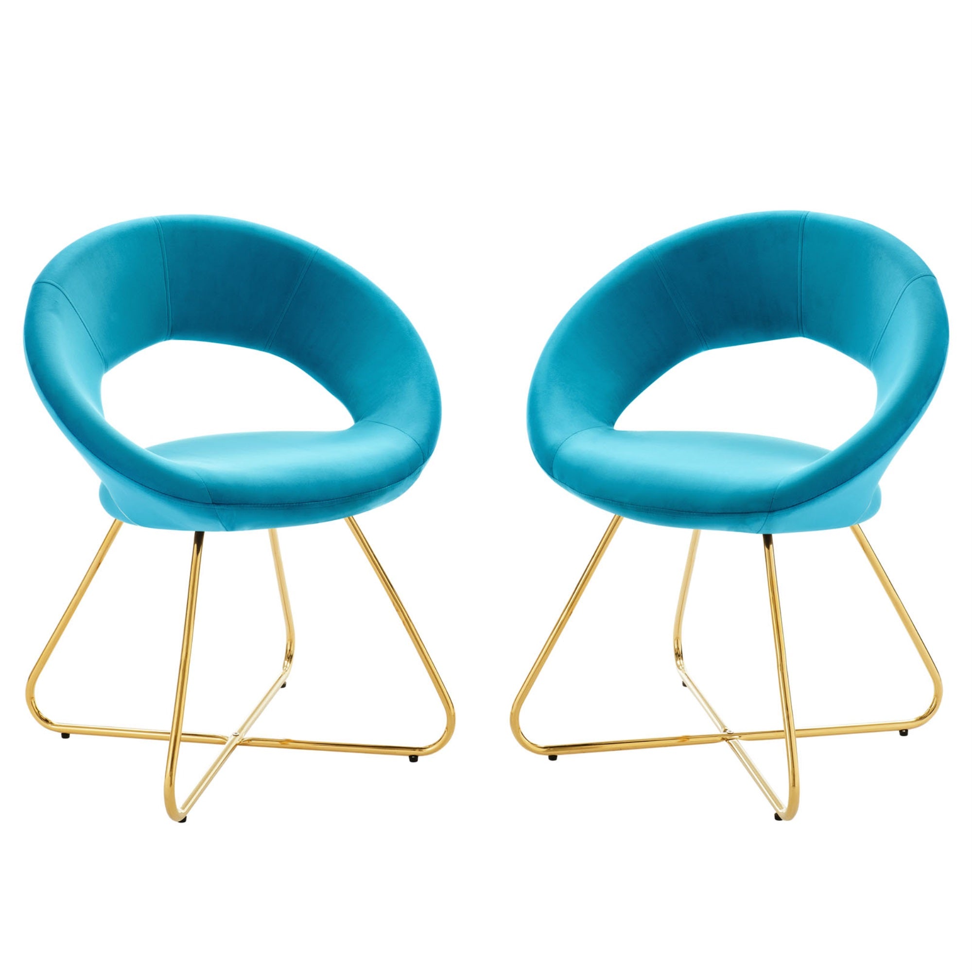 Performance Velvet Dining Chair Set - Vibrant, Modern, And Elegant (Set Of 2)