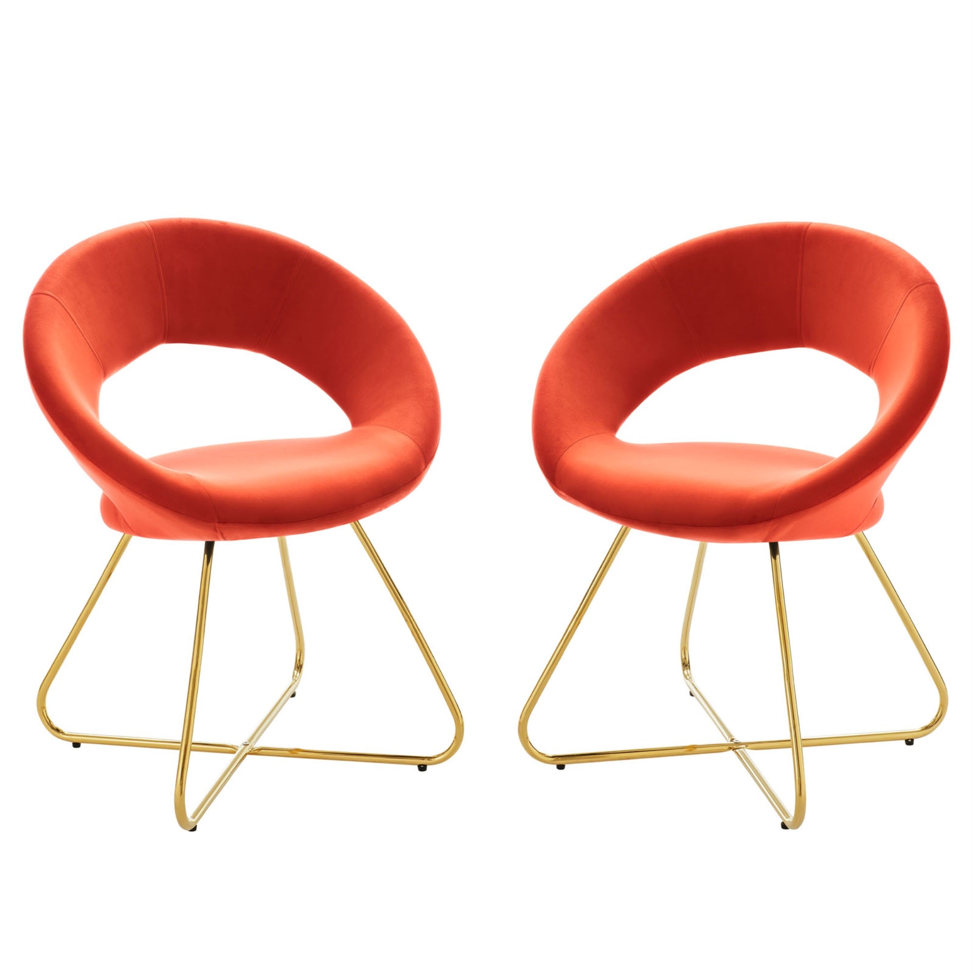 Vibrant Velvet Dining Chairs - Set Of 2 | Modern & Stylish