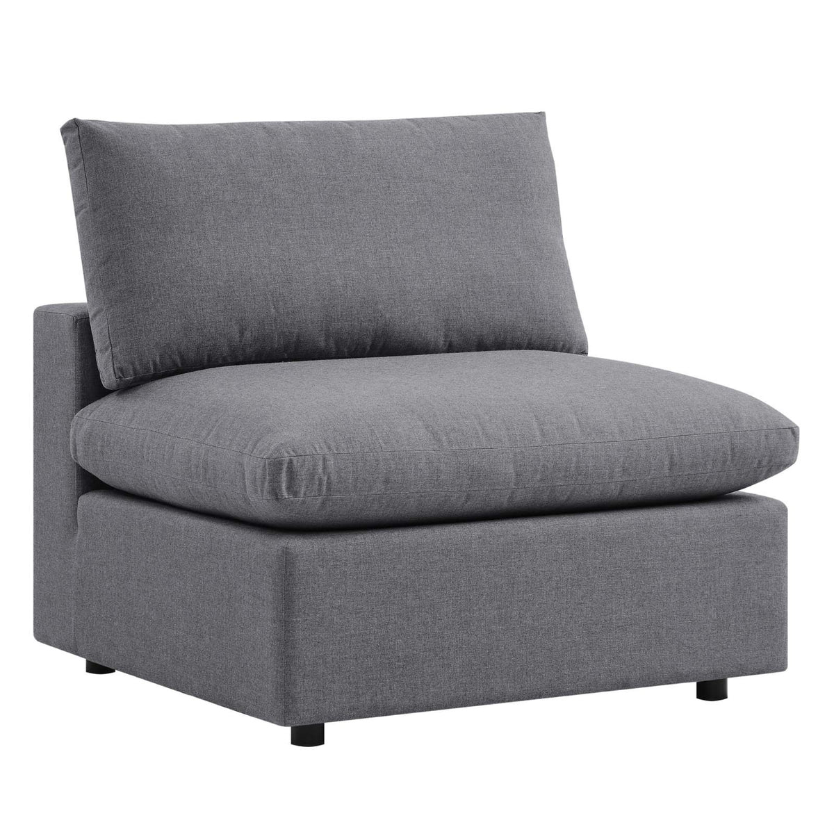 Ultimate Comfort: Commix Sunbrella Outdoor Patio Armless Chair - Durable & Stylish'