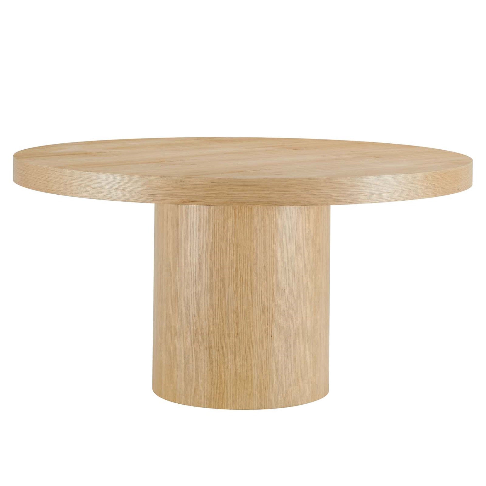 Ergode 60' Dining Table - Elegant Wood Grain Veneer - Seats 6 - Non-Marking Foot Pads - Supports 330 Lbs - Includes 1 Table