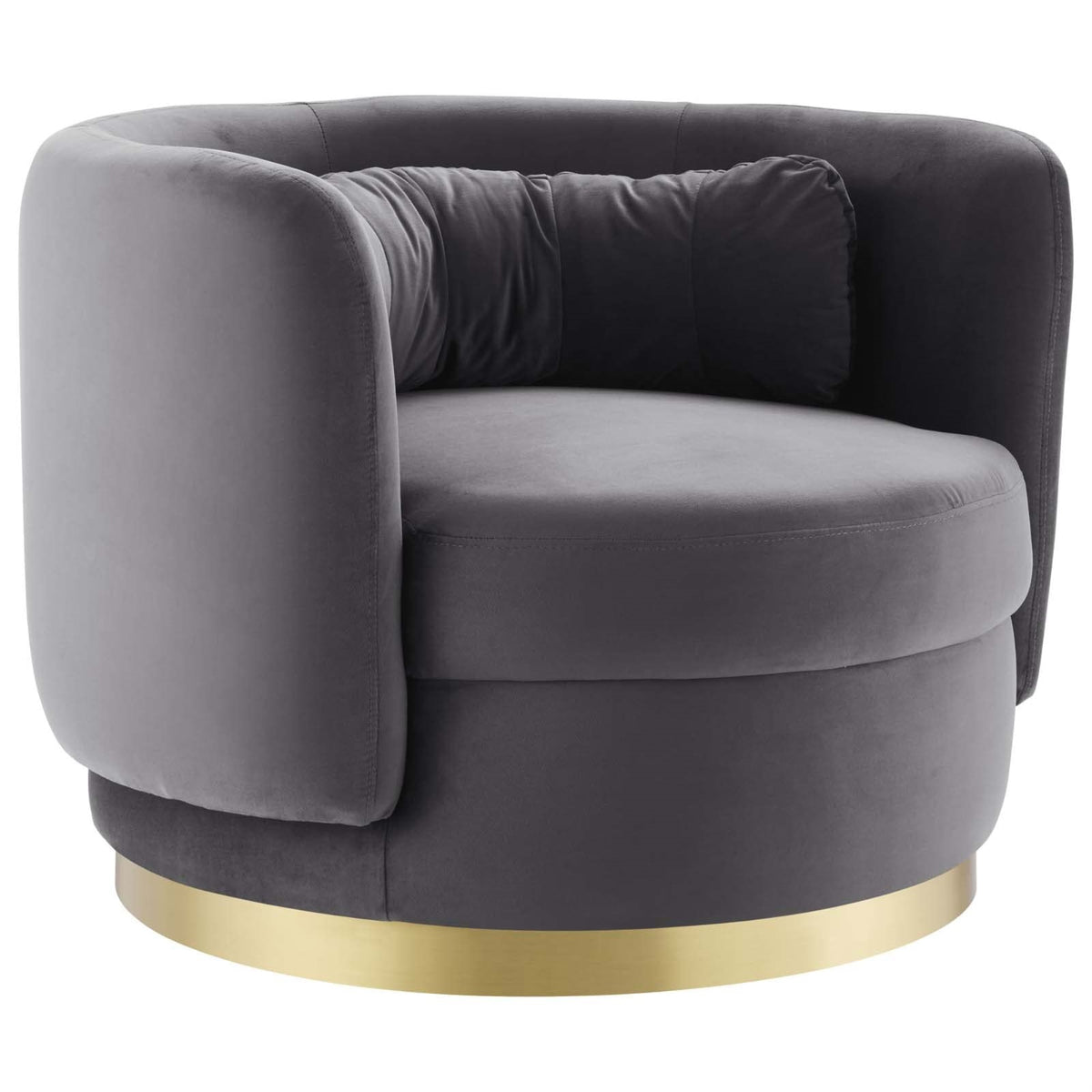 Casafoyer Relish Swivel Chair, Gold Gray