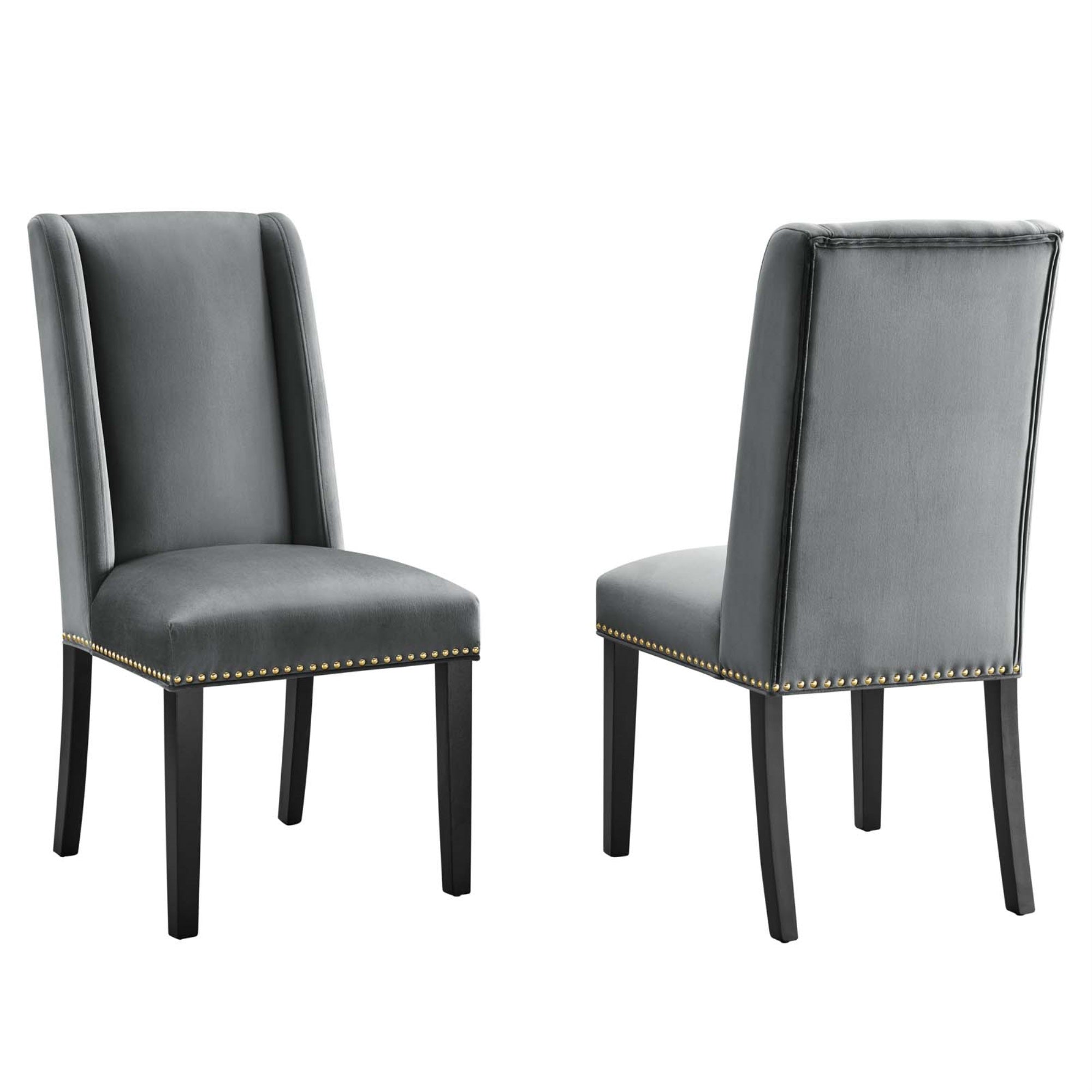 Baron Dining Chairs - Set Of 2: Sophisticated, Regal Charm, Luxurious Seating