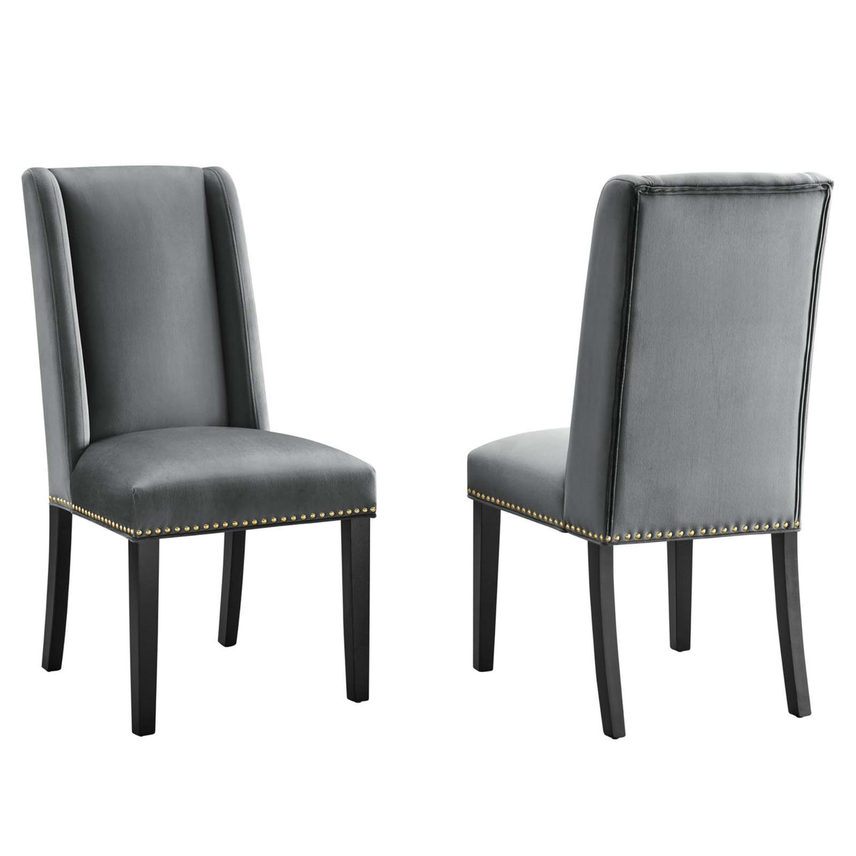Baron Dining Chairs - Set Of 2: Sophisticated, Regal Charm, Luxurious Seating