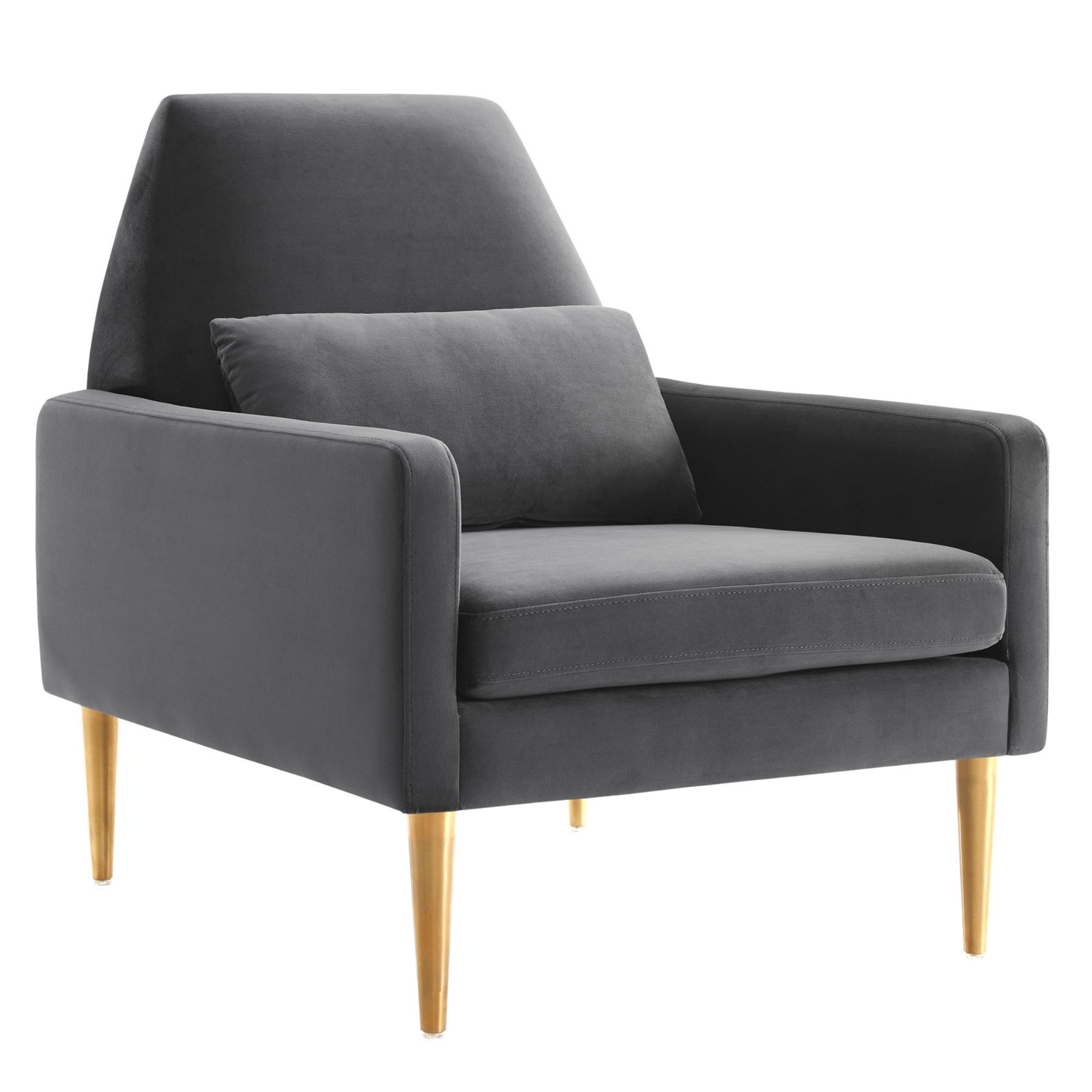 Liliana Performance Velvet Armchair: Retro-Modern Charm For Your Space