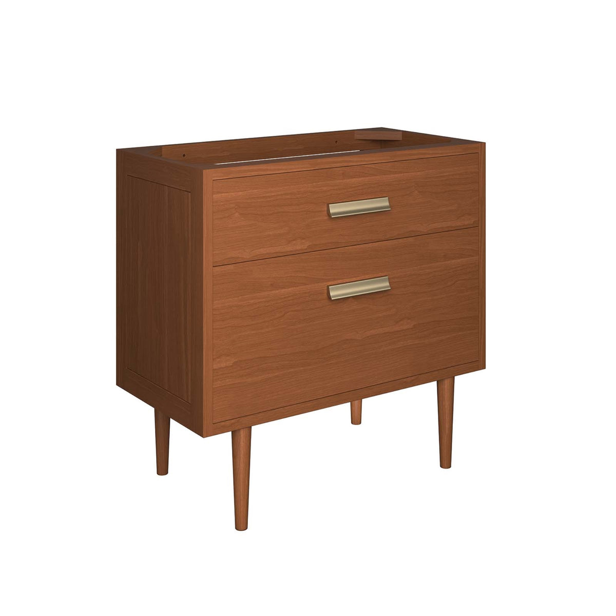 Cassia 36 Teak Wood Bathroom Vanity Cabinet (Sink Basin Not Included)
