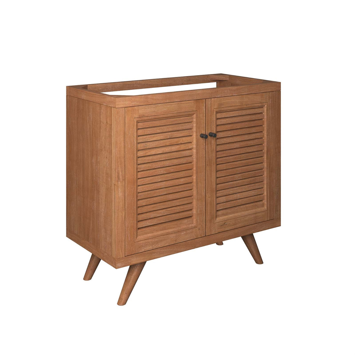 Birdie 36' Teak Wood Bathroom Vanity Cabinet (Sink Basin Not Included)