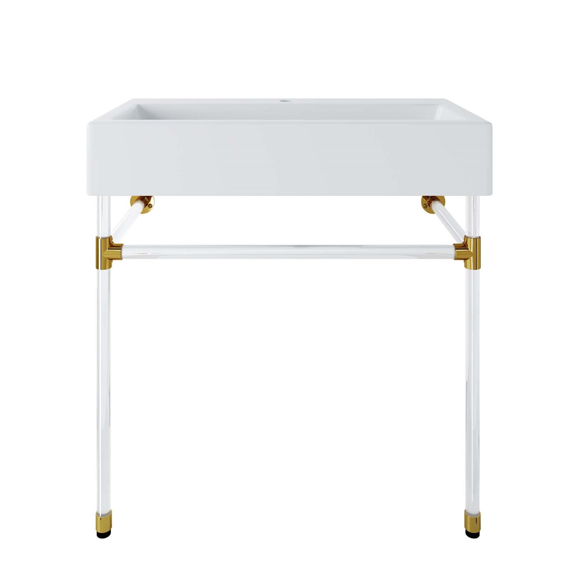 Sleek And Functional Redeem Wall-Mount Acrylic Bathroom Vanity - 32'