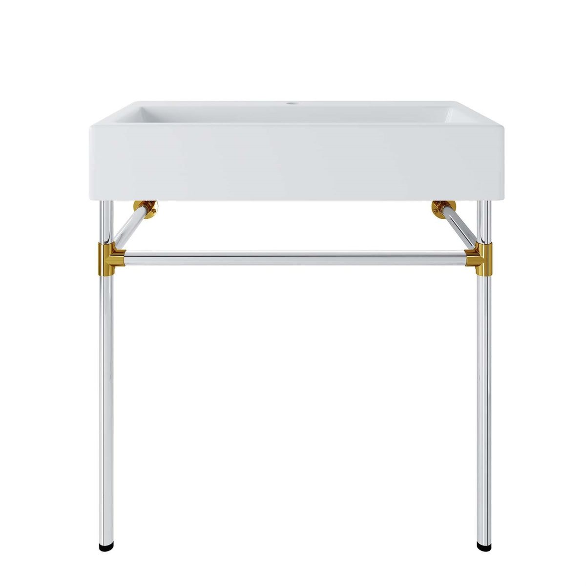 Redeem 32' Silver Stainless Steel Wall-Mount Bathroom Vanity