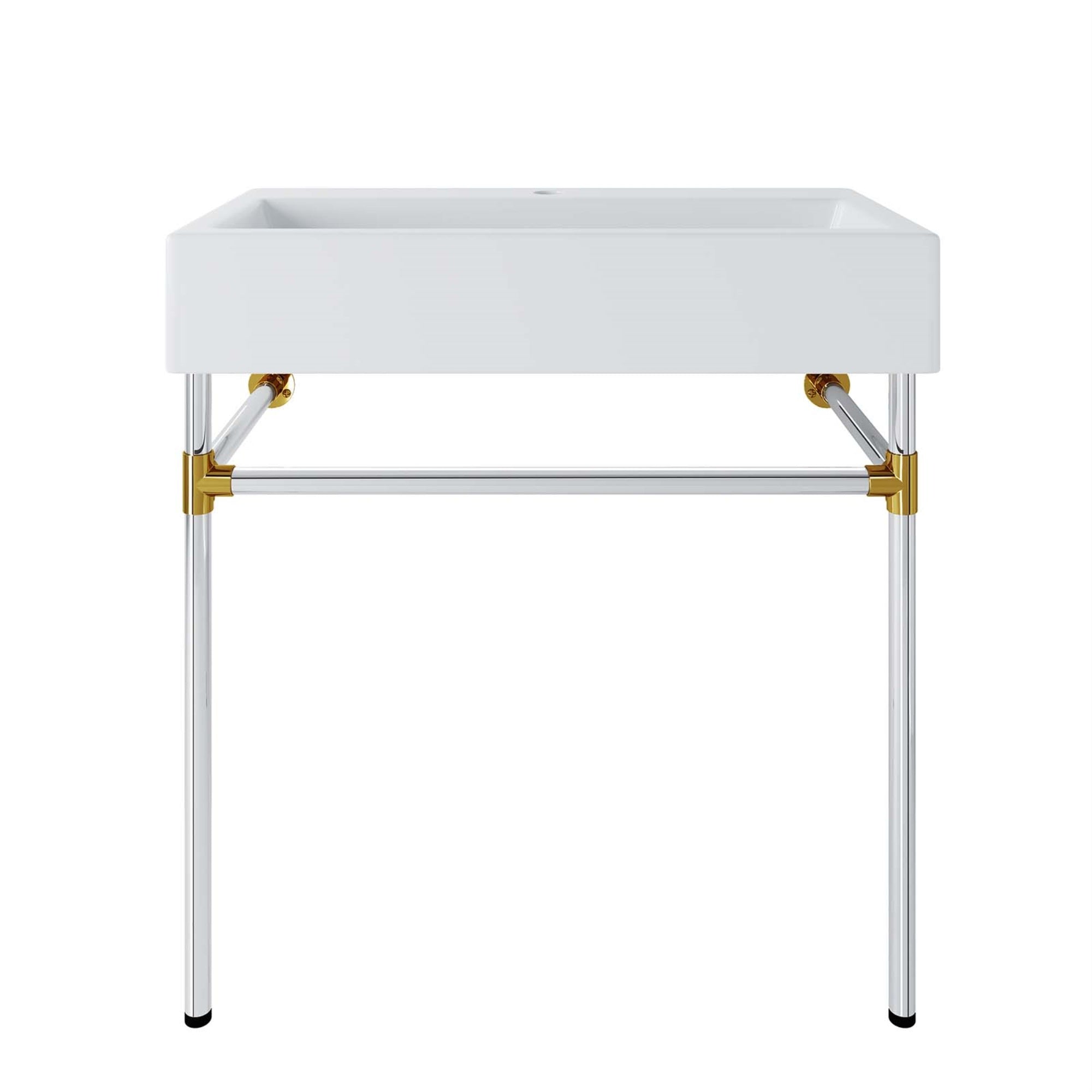 Serene Oasis: Redeem 32' Silver Stainless Steel Wall-Mount Bathroom Vanity