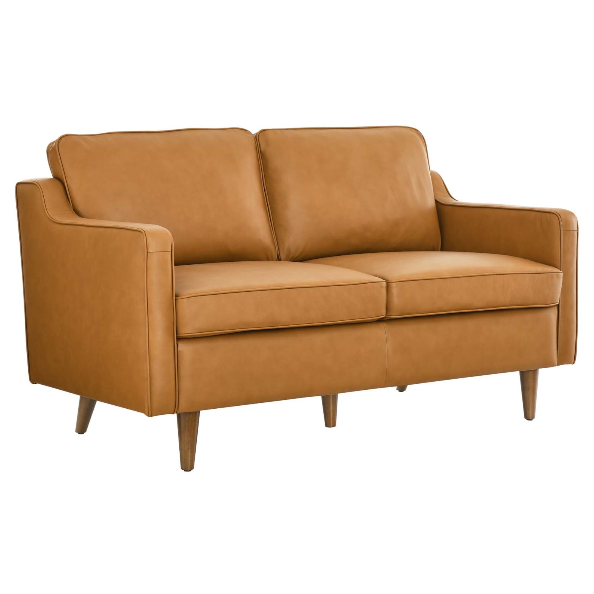 Impart Genuine Leather Loveseat: Stylish, Compact, And Comfortable For Small Spaces