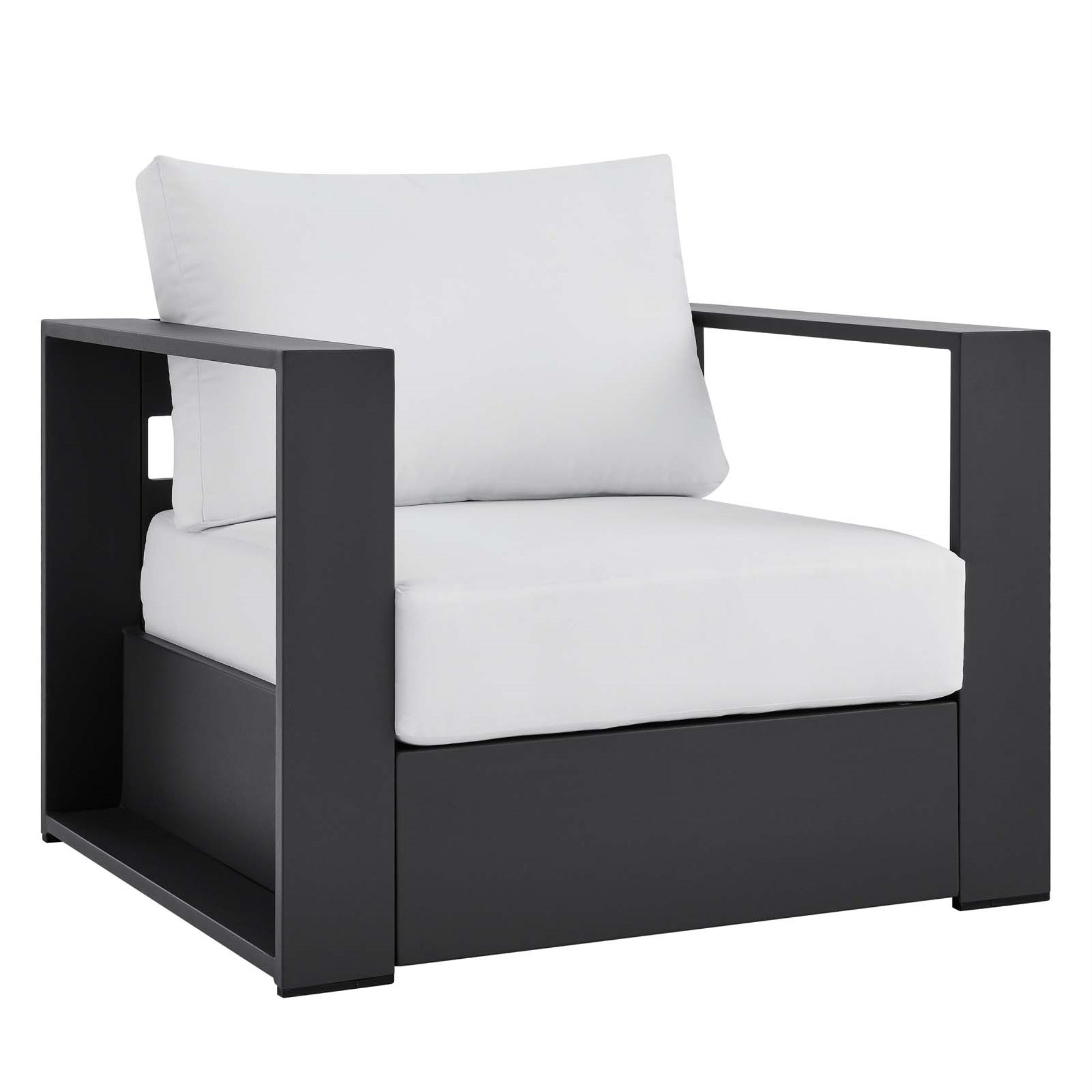 Ergode Aluminum Outdoor Patio Armchair - Durable, Comfortable, Weatherproof. Perfect For Poolside Relaxation. 331 Lbs Weight Capacity.