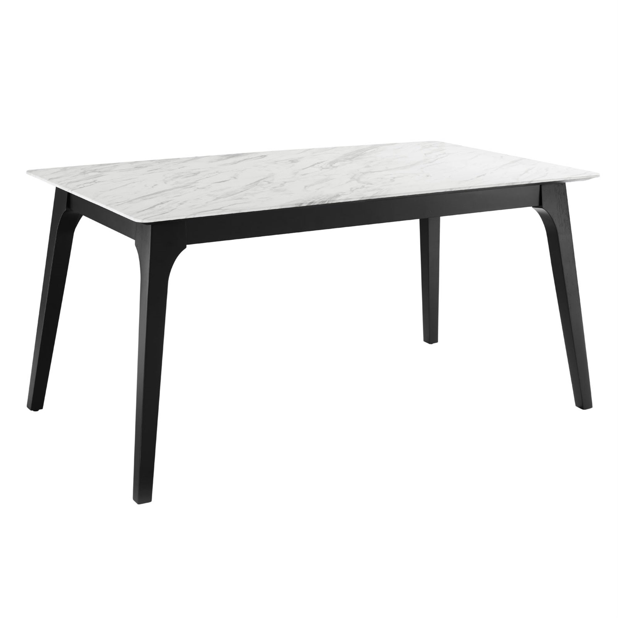 Juxtapose 63 Rectangular Performance Artificial Marble Dining Table