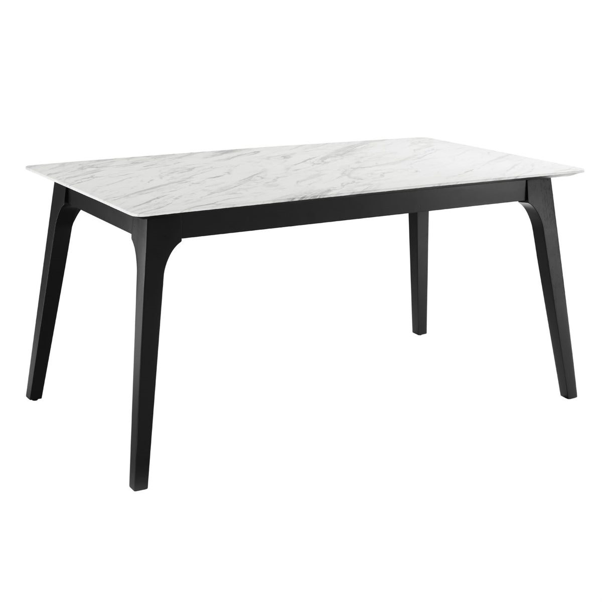 Juxtapose 63 Rectangular Performance Artificial Marble Dining Table