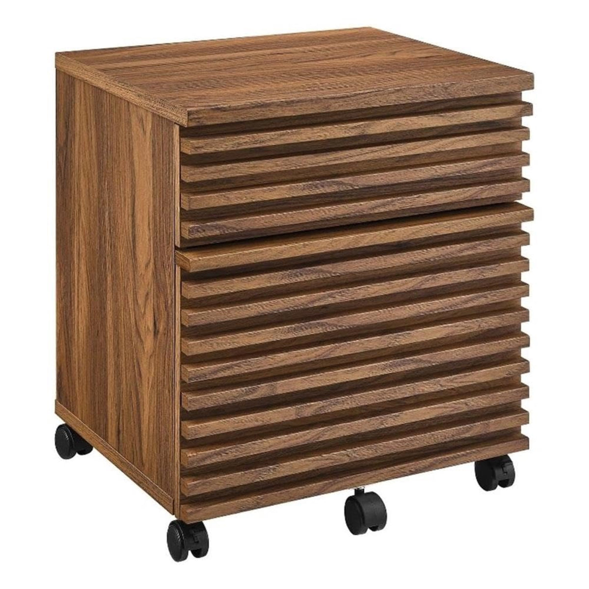 Casafoyer Eei-5704-Wal Render Wood File Cabinet, Walnut