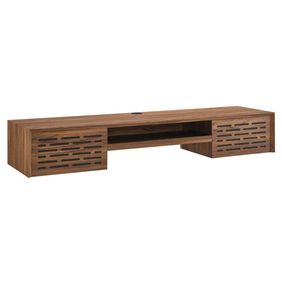 Casafoyer Merit 60' Modern Wood Wall-Mount Design Office Desk In Walnut