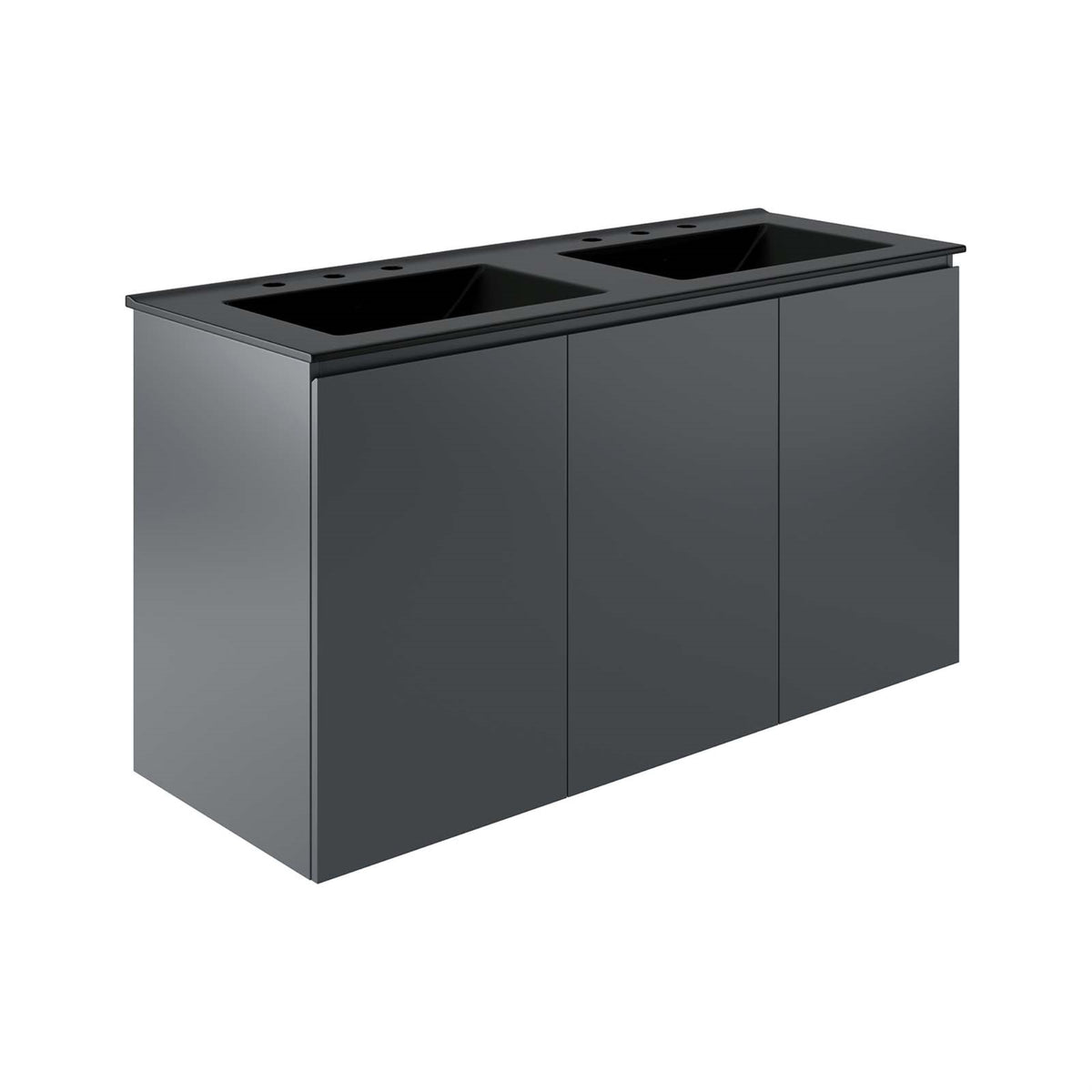 Bryn 48 Wall-Mount Double Sink Bathroom Vanity